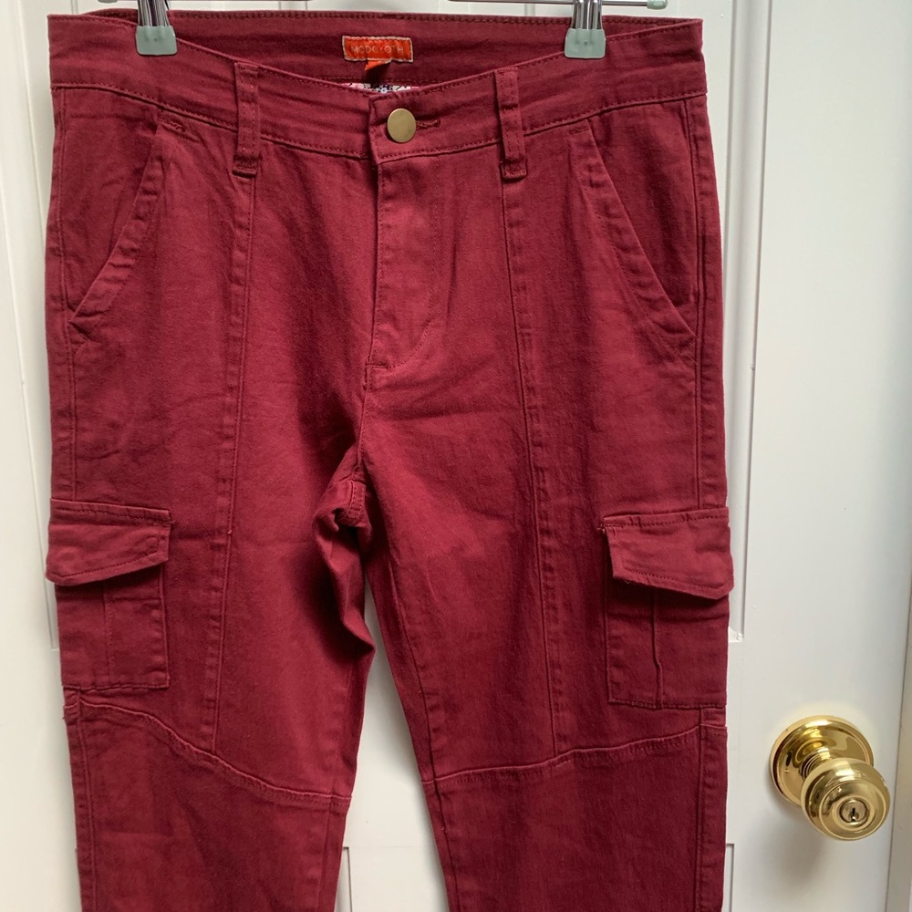 ModCloth The Portland Pant In Burgundy W/ Pockets - Picture 7 of 8